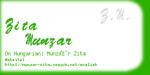 zita munzar business card